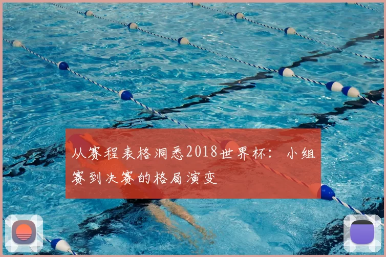 从赛程表格洞悉2018世界杯：小组赛到决赛的格局演变